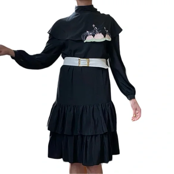 Vintage Sue Wong Ruffle Dress - Picture 11 of 15